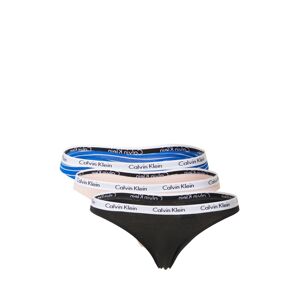 Calvin Klein Underwear Tanga ' '  modrá / růžová / černá