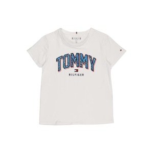 TOMMY HILFIGER Tričko  bílá / námořnická modř / červená / tyrkysová