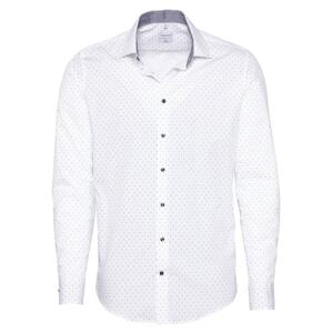 SEIDENSTICKER Společenská košile 'Patch 5'  šedá / bílá