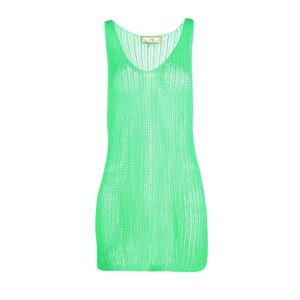 MYMO Úpletové šaty  svítivě zelená