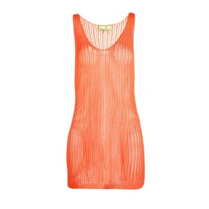 MYMO Úpletové šaty  svítivě oranžová
