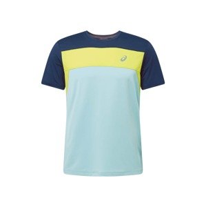 ASICS Funkční tričko 'Race'  světlemodrá / tmavě modrá / žlutá