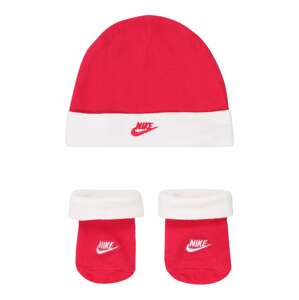 Nike Sportswear Prádlo-souprava 'NIKE FUTURA HAT/BOOTIE 2PC'  jasně červená / bílá