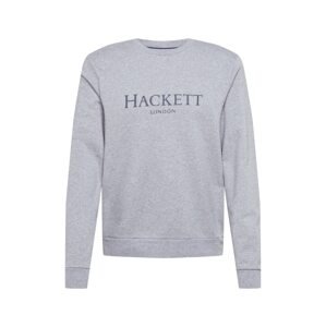 Hackett London Mikina tmavě šedá / šedý melír