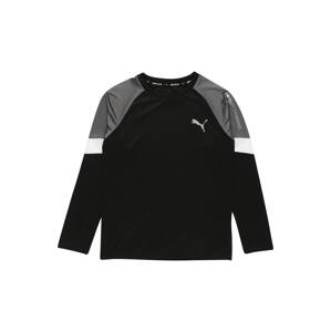 PUMA Funkční tričko  černá / bílá / kámen