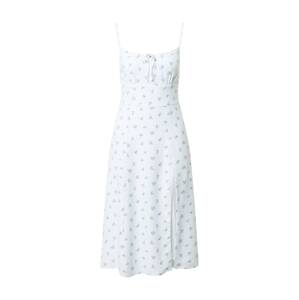 Abercrombie & Fitch Letní šaty  bílá / světlemodrá / tmavě fialová