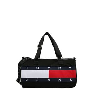 Tommy Jeans Cestovní taška  černá / námořnická modř / bílá / červená