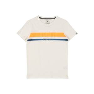 GARCIA T-Shirt  bílá / oranžová / modrá