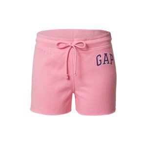 GAP Kalhoty  pink / bílá / cyclam