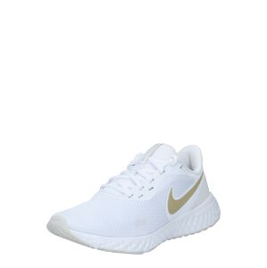 NIKE Běžecká obuv 'Nike Revolution 5'  zlatá / bílá