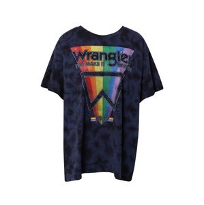 WRANGLER Oversized tričko  námořnická modř / mix barev