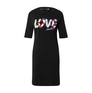 Love Moschino Šaty  černá / bílá / mix barev