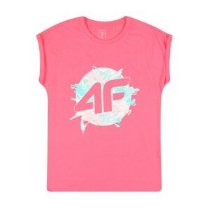 4F Funkční tričko  korálová / světlemodrá / růžová / bílá