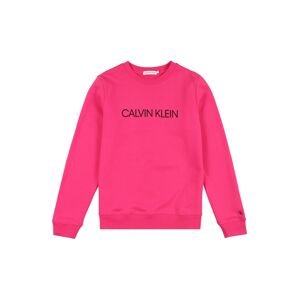 Calvin Klein Jeans Mikina  magenta / černá