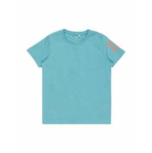 NAME IT T-Shirt 'Fala'  pastelová modrá / oranžová