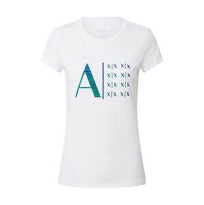 ARMANI EXCHANGE T-Shirt  bílá / žlutá / šedá