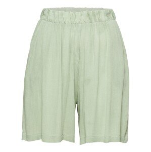 ICHI Kalhoty  pastelově zelená