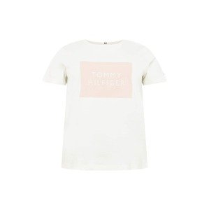 Tommy Hilfiger Curve Tričko  přírodní bílá / pastelově růžová