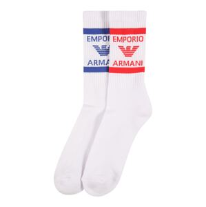 Emporio Armani Ponožky  bílá / červená / modrá