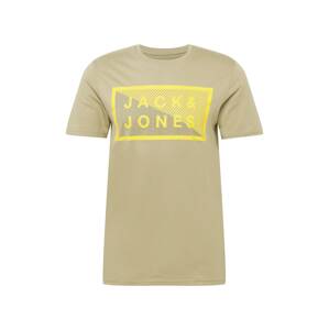 JACK & JONES Tričko 'Shawn'  žlutá / světle zelená