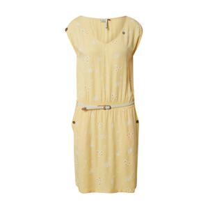 Ragwear Letní šaty 'CAROLINE'  světle béžová / bílá / žlutá