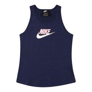 Nike Sportswear Tričko  námořnická modř / růžová / bílá