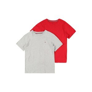 Tommy Hilfiger Underwear Tričko  šedý melír / červená