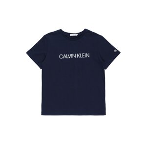 Calvin Klein Jeans Tričko  tmavě modrá / bílá