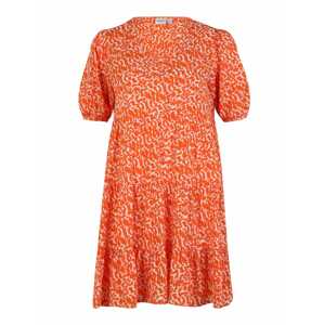 Vero Moda Petite Šaty 'OHANNA'  oranžová / bílá