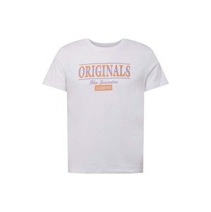 JACK & JONES Tričko  bílá / oranžová / fialová