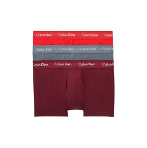 Calvin Klein Underwear Boxerky  ohnivá červená / vínově červená / šedá / bílá