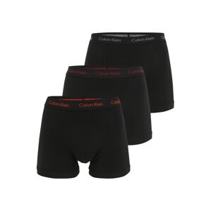 Calvin Klein Underwear Boxerky  černá / bílá / oranžová / vínově červená