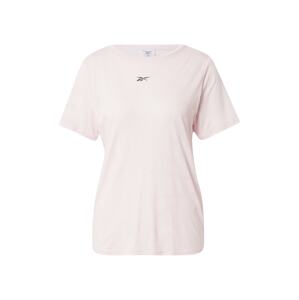 Reebok Sport Funkční tričko 'Burnout'  světle růžová / černá
