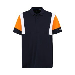 Jack & Jones Plus Tričko 'BOSTON'  námořnická modř / bílá / oranžová