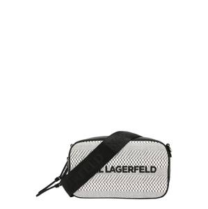 Karl Lagerfeld Taška přes rameno  černá / bílá