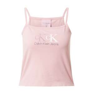 Calvin Klein Jeans Top  pink / černá / bílá