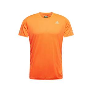 ADIDAS PERFORMANCE Funkční tričko 'RUN IT'  oranžově červená / světle šedá