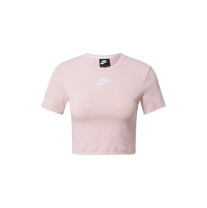 Nike Sportswear Funkční tričko  světle růžová / bílá
