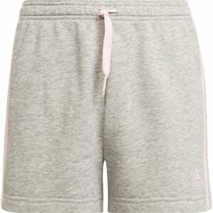 ADIDAS SPORTSWEAR Sportovní kalhoty '3S' šedý melír / světle růžová