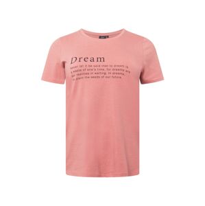 Zizzi Tričko 'DREAM'  růžová / černá