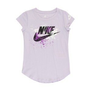 Nike Sportswear Tričko  pastelová fialová / tmavě fialová / černá / bílá