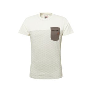 INDICODE JEANS T-Shirt 'Alford'  světle šedá / bílá / čedičová šedá