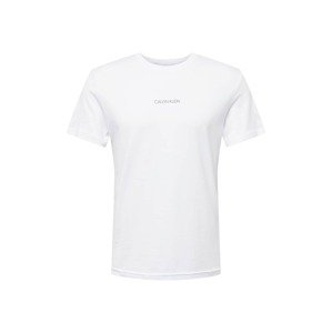 Calvin Klein Tričko  bílá / černá / světle šedá