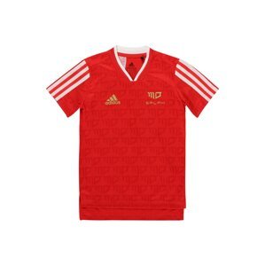 ADIDAS PERFORMANCE Funkční tričko 'SALAH'  červená / bílá