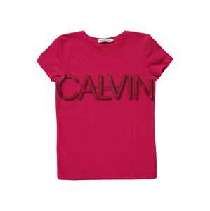 Calvin Klein Jeans Tričko  oranžová / pitaya / černá