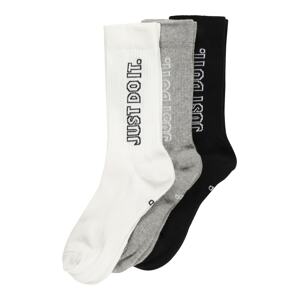 Nike Sportswear Ponožky  černá / šedý melír / bílá