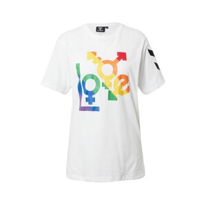 Hummel Funkční tričko 'Love'  bílá / modrá / fialová / žlutá / oranžová