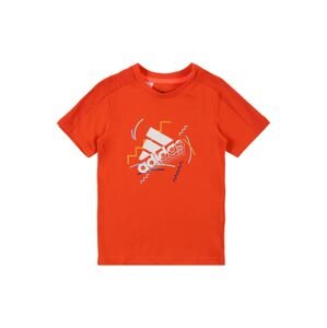 ADIDAS PERFORMANCE Funkční tričko  oranžově červená / bílá / světlemodrá / námořnická modř / šafrán