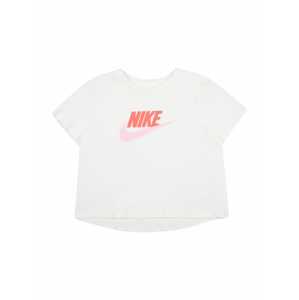 Nike Sportswear Tričko  bílá / růžová / lososová