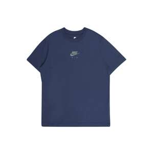 Nike Sportswear Tričko  námořnická modř / světle šedá